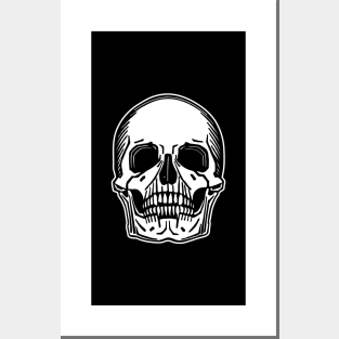 Skull digital artwork Posters and Art